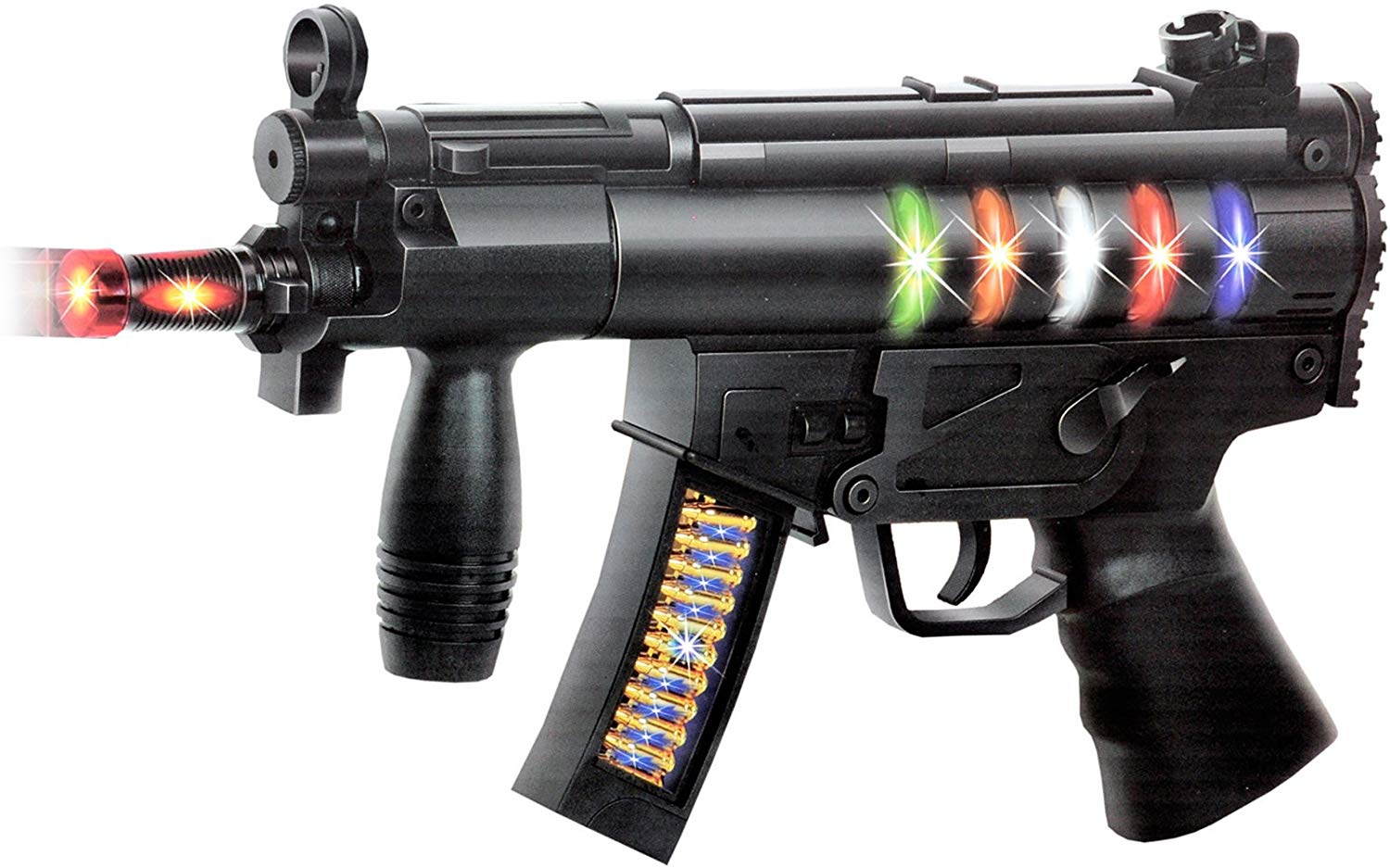 black toy machine gun